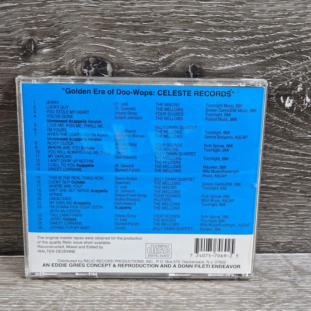 The Golden Era of Doo Wops CD Various Artists 1994 Celeste Records R&B Soul - Picture 2 of 3